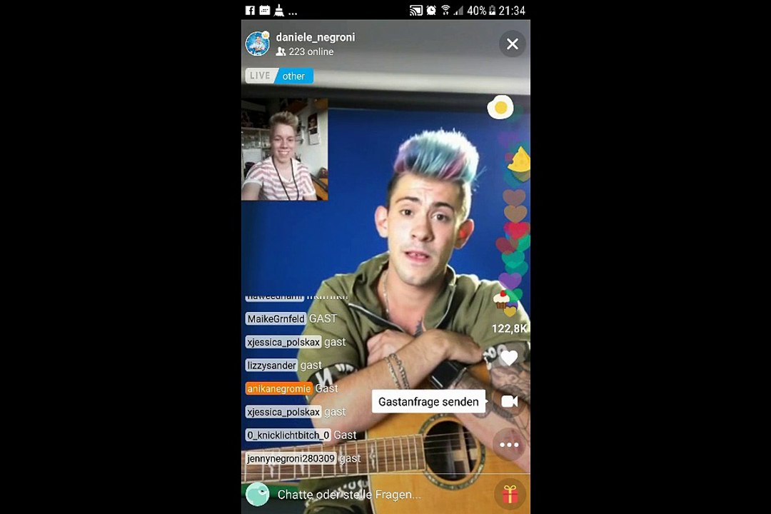 Daniele Live bei Musical.ly 17-06-17