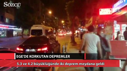 Ege’de korkutan depremler