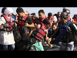 Impresionante rescate de migrantes en el Mar Egeo