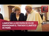Papa Francisco y Merkel coinciden en la necesidad de “abatir todos los muros”