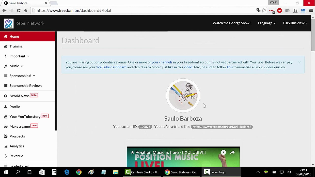 Como Vincular a Conta do Paypal na Freedom Network