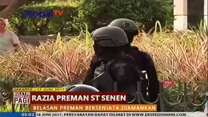 Download Video: Belasan Preman Stasiun Senen Terjaring Razia Polisi