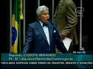 Deputado Clodovil Hernandes Acervo ParlaTube 04112008