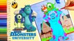 Monsters inc university kids coloring book page crayola washable markers supertips KOKI DISNEY TOYS