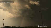 Strong winds and heavy rain whip across Nebraska, creating a few tornadoes