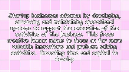 Systems Help Startups to Grow