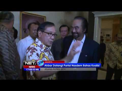 NET17 - Akbar Tanjung Datangi Markas Demokrat untuk Bahas Koalisi