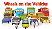 Wheels On The Bus Go Round And Round (Vehicles 2) - 3D Nursery Rhymes