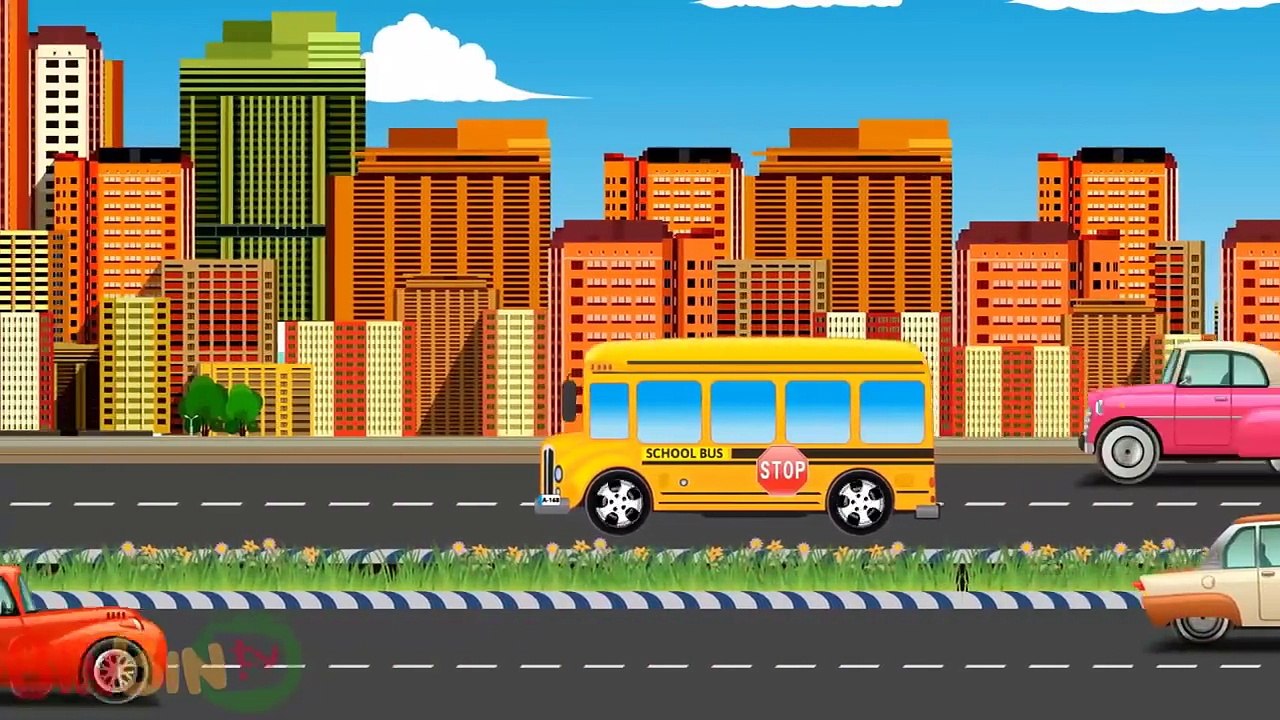 Good vs Evil   School Bus   Scary Monster Trucks For Children  Construction Street Vehicles For Kids