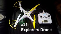 Ultradrone X31 Explorers Camedsfsdf234234ra Drone quadcopter contents Unboxing before Fligh