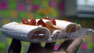 Live Ice Cream Rolls Making   Creamiest Ice Cream Ever at Rajkot, Gujarat, India