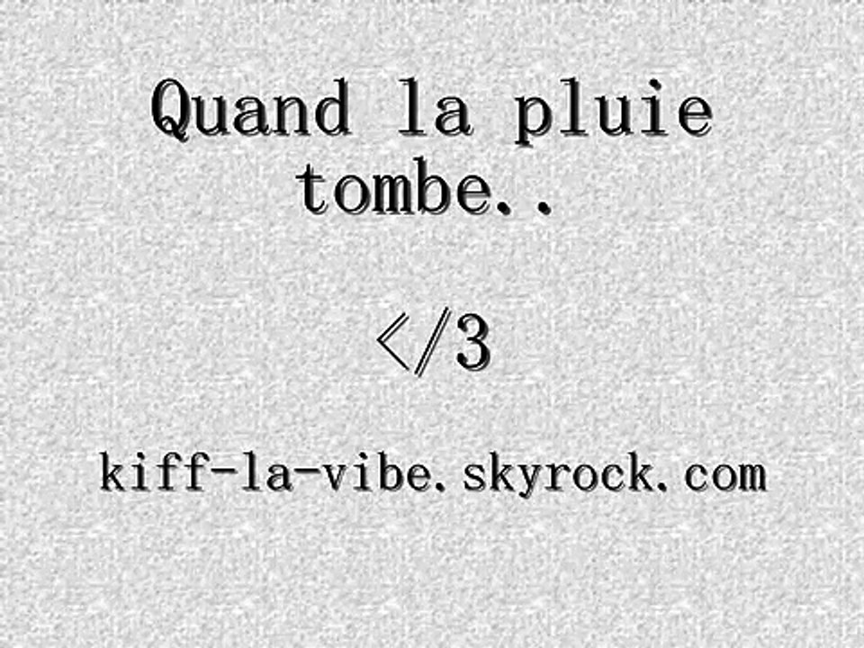 trop belle chanson damour la pluie tombe coeur brise