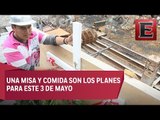 Trabajadores de la construcción festejan el Día de la Santa Cruz