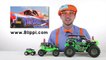 Monster Truck ers in this videos for toddlers - 21 minutes with Blippi Toy