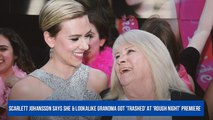Scarlett Johansson Says She & Lookalike Grandma Got 'Trashed' at 'Rough Night' Premiere