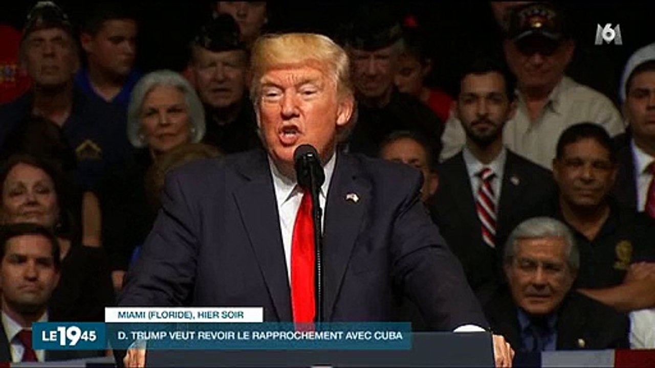 USA : Donald Trump revient sur l'accord de Barack Obama avec Cuba - Regardez