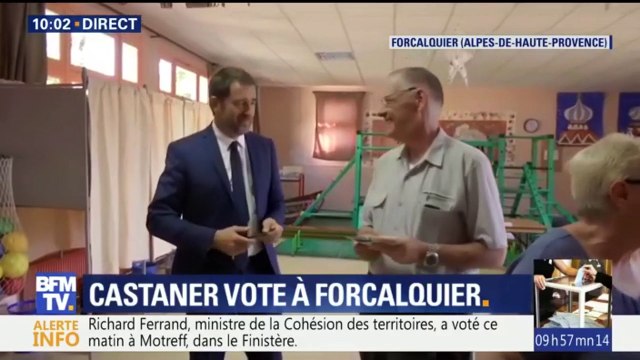VIDÉO - Christophe Castaner a voté à Forcalquier
