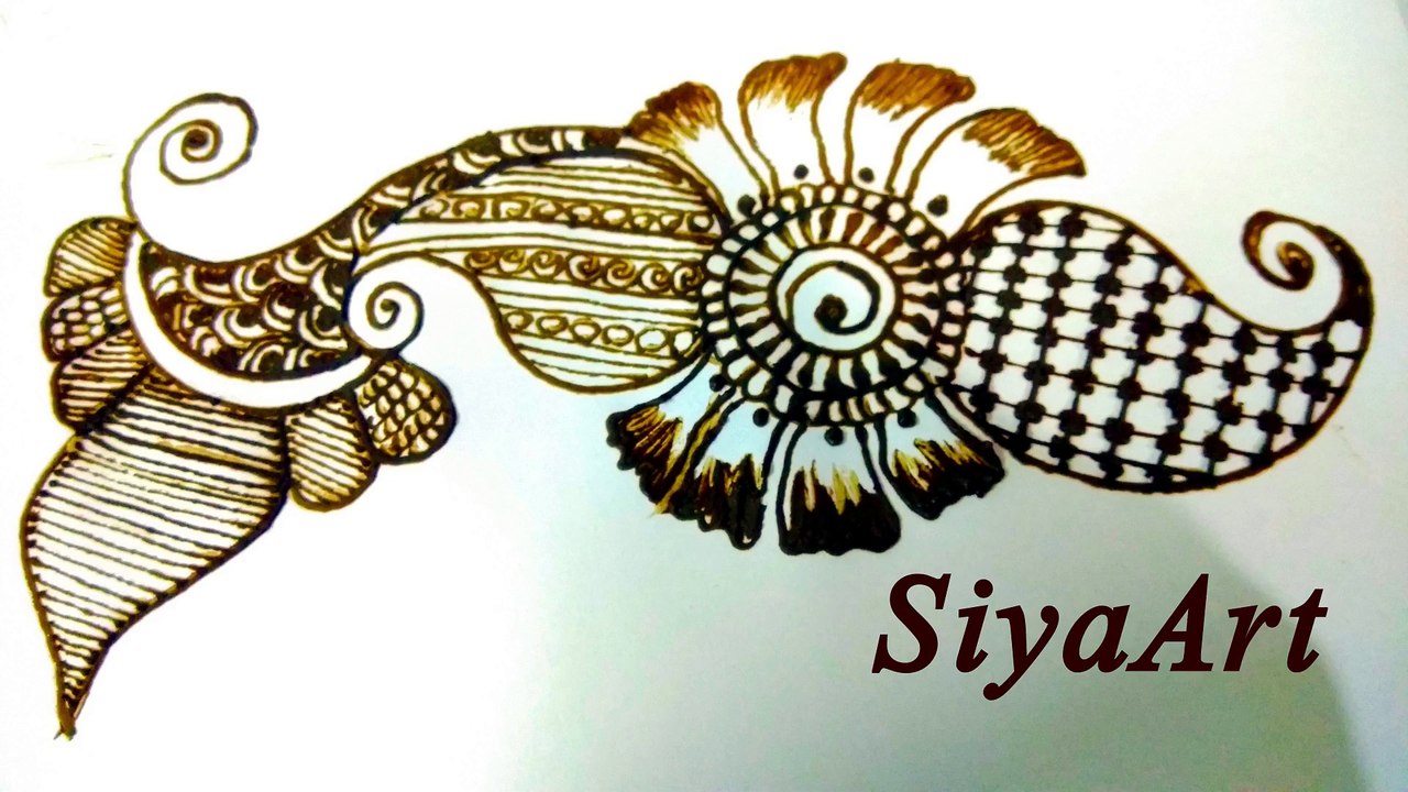 How To Learn Basic Mehndi Design Hand Bajuband