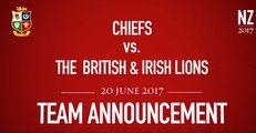 Composition des Lions Britanniques pour affronter les Chiefs
