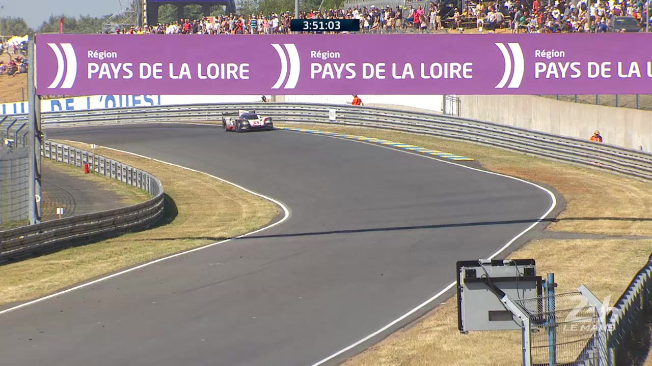 24 Heures du Mans 2017 - La Porsche #1 au ralenti à 11h10
