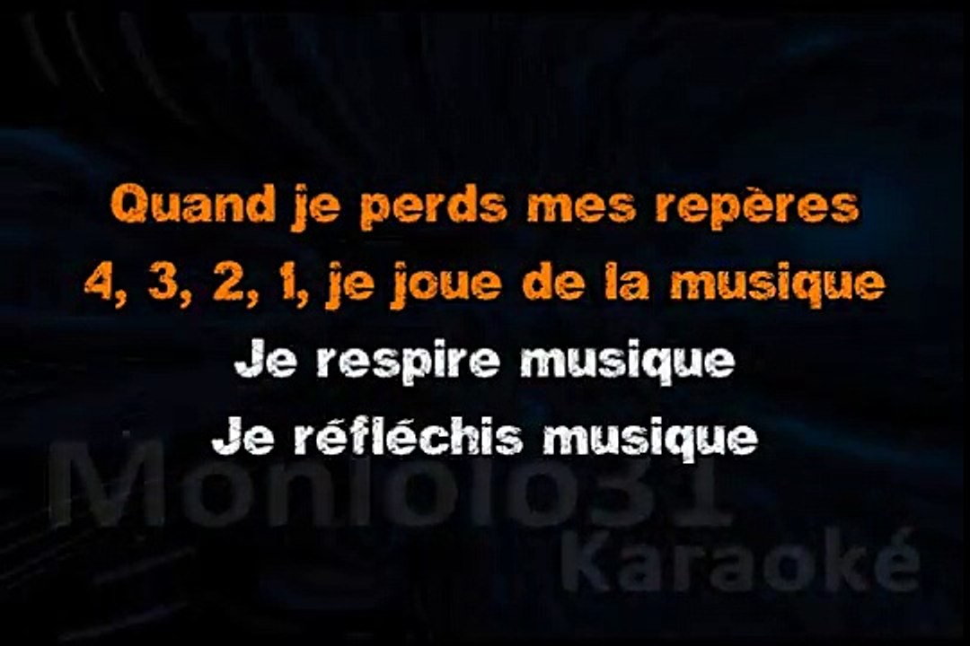 Calogero - Je joue de la musique KARAOKE / INSTRUMENTAL