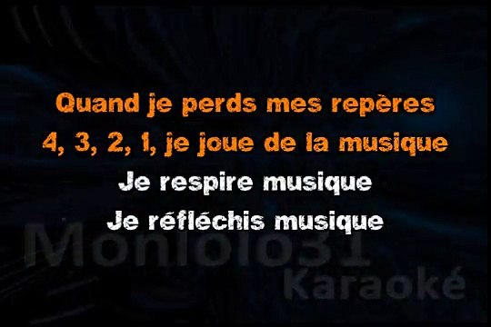 Calogero - Je joue de la musique KARAOKE / INSTRUMENTAL