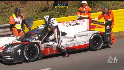 24 Heures du Mans: 11h20, la Porsche de tête à l'arrêt