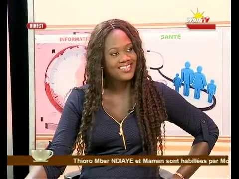 Ndéla Amar GUEYE maquilleuse professionnelle à Walf TV invitée à PETIT DEJ DU MARDI 23 12 2014
