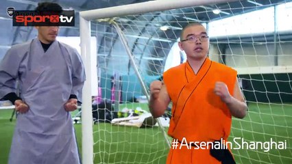 Mesut Özil ve Sanchez kung fu dersinde!