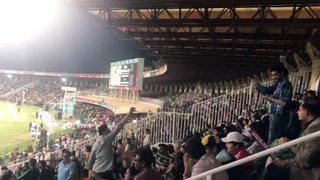 Go Nawaz Go ! crowd shouting in Pakistan vs west indies series.