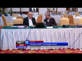 Lembaga Survei Puskaptis Menolak Diaudit dan JSI Mengundurkan Diri dari PERSEPSI -NET17