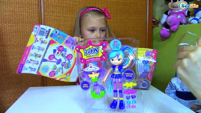 Кукла Трансформер Распаковка и Обзор Новая Игрушка - Поп Звезда Betty Spaghetty