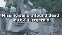 Missing sailors found dead in USS Fitzgerald