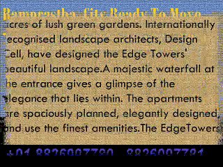 Ready To Move Project in Ramprastha City “ The Edge Tower ” Sector 37D Gurgaon 8826997781