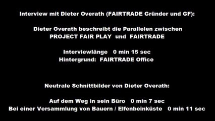 Interview Dieter Overath (FAIRTRADE Gründer und GF)
