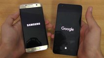 Samsung galaxy s7 edge vs Huexus 6p android Nougat