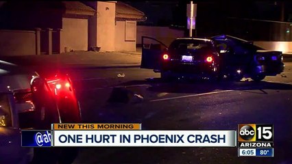 Person rushed to hospital after wreck at 67th Avenue and Camelback