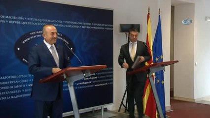 Bakan Çavuşoğlu, Makedon Mevkidaşı ile Görüştü