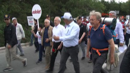 Adalet yürüyüşünde 4'üncü gün