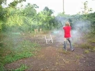 Tir remington cible métalique