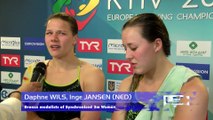 European Diving Championships - Kyiv 2017 - Inge JANSEN, Daphne WILS (NED) - Bronze medalists of Synchronised 3m Women