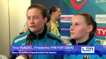 European Diving Championships -Kyiv'17- Tina PUNZEL, Friederike FREYER (GER) - Silver medalists of Synchronised 3m Women