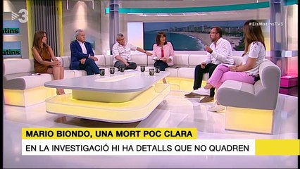 Caso Biondo. TV3. El Matins. Lluis Duque, profesor de Criminalística analiza el caso Biondo. 2017.06.02