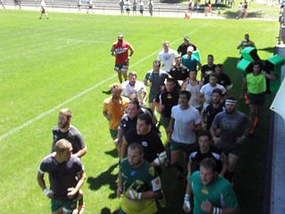 Les joueurs de rugby