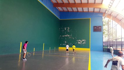 Frontenis open de Torrejón cuartos de final 2 set 2 ultimos tantos emocionantes
