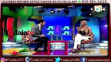 Nancy Medrano muestra sus tatuajes en vivo-Más Roberto-Video