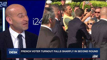 i24NEWS DESK | French voter turnout falls sharply in second round | Sunday, June 18th 2017