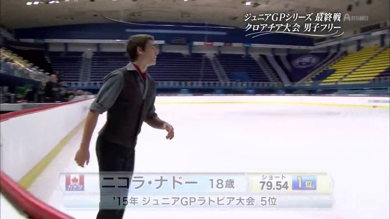 2015 Nicolas Nadeau JGP Zagreb LP (Japanese Coverage) 720p