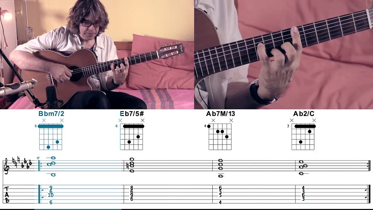 JAZZ / BOSSA CHORDS 2-5-1 IN Ab MAJOR (5/24)