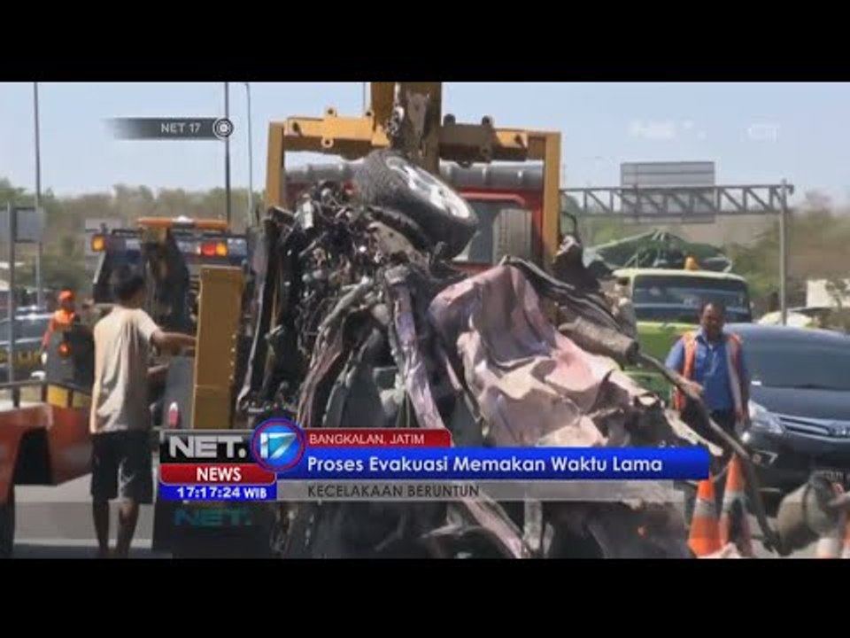 Satu orang tewas akibat kecelakaan beruntun di pintu tol Suramadu - NET17